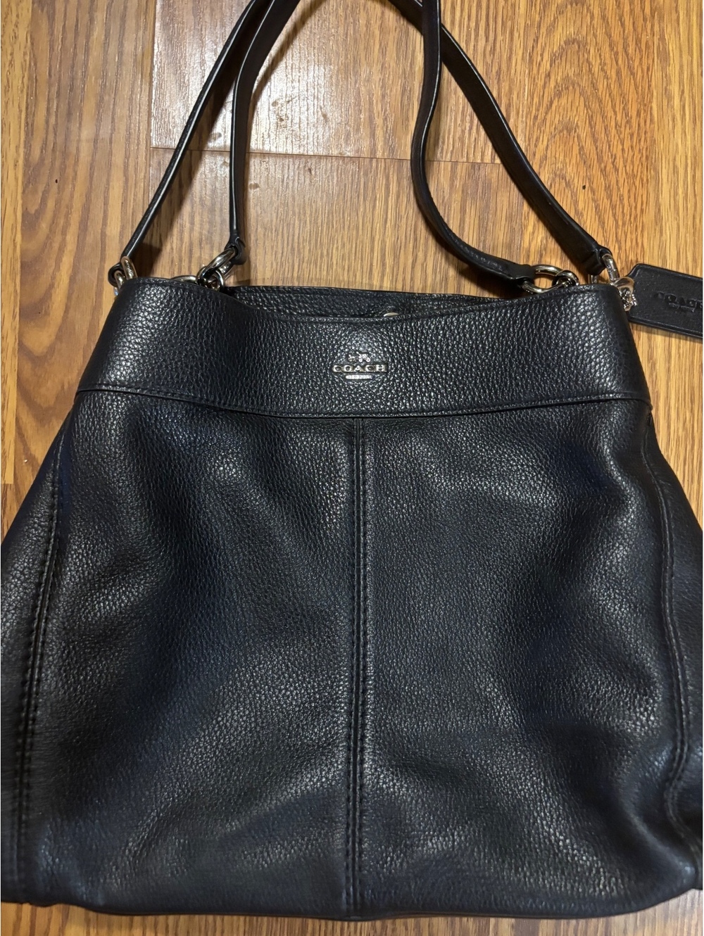Coach Black Lexy Shoulder Bag- Style #f57545